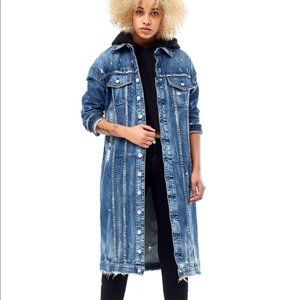 Hudson Long Denim Duster Jacket